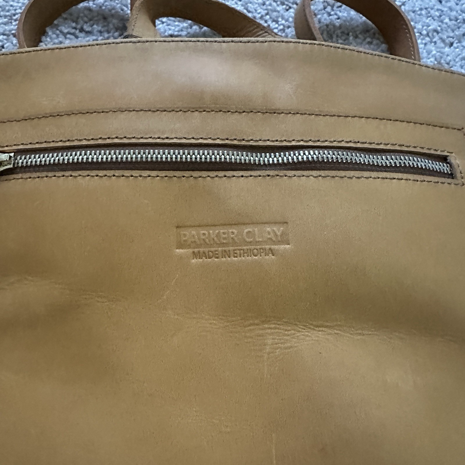 Parker Clay Miramar Leather Women's Backpack Rust Brown — image 3 of 8